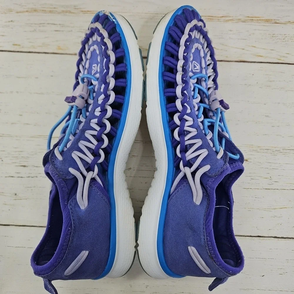 Keen Uneek Youth Little Girls Size 5 Purple‎ Blue Corded Sport Sandals 1015483